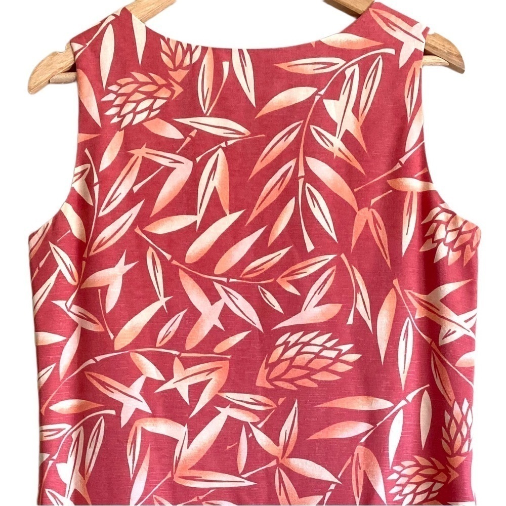 TOMMY BAHAMA Vintage 100% Silk Tropical Hawaiian Colorful Sheath Dress Size 12 - Picture 6 of 8